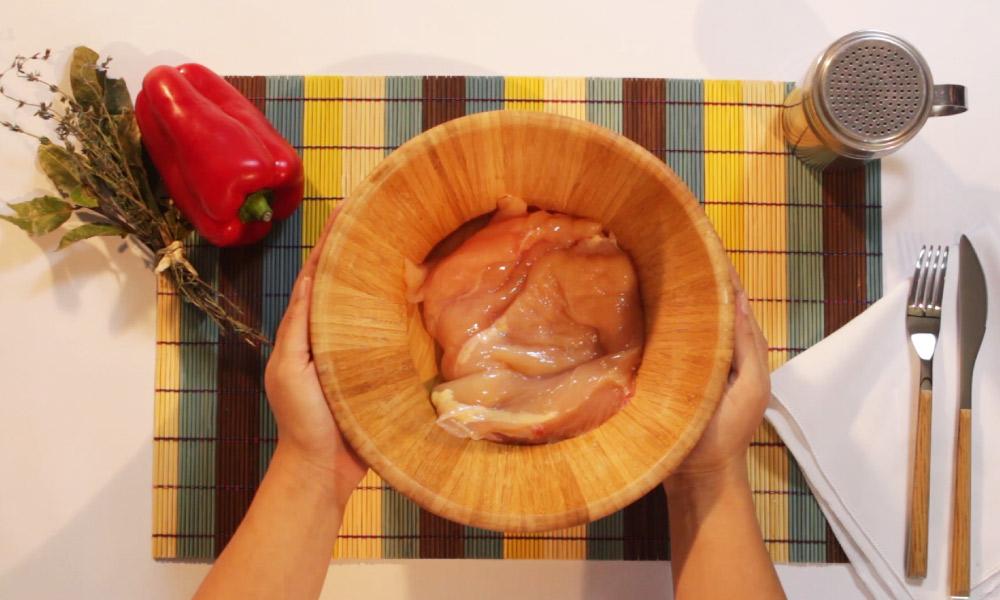 Pollo con adobo peruano