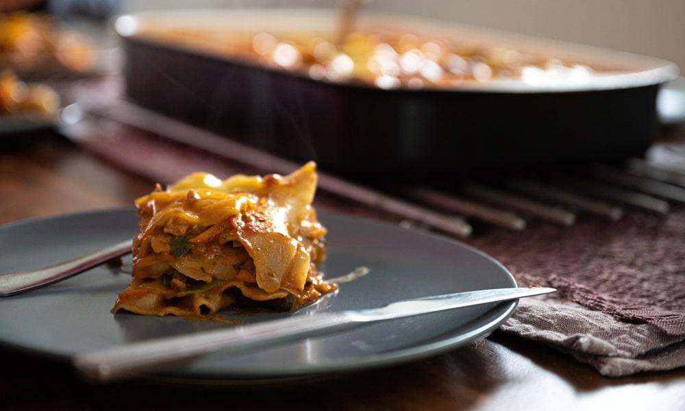 Receta: Lasagna Vegetariana.