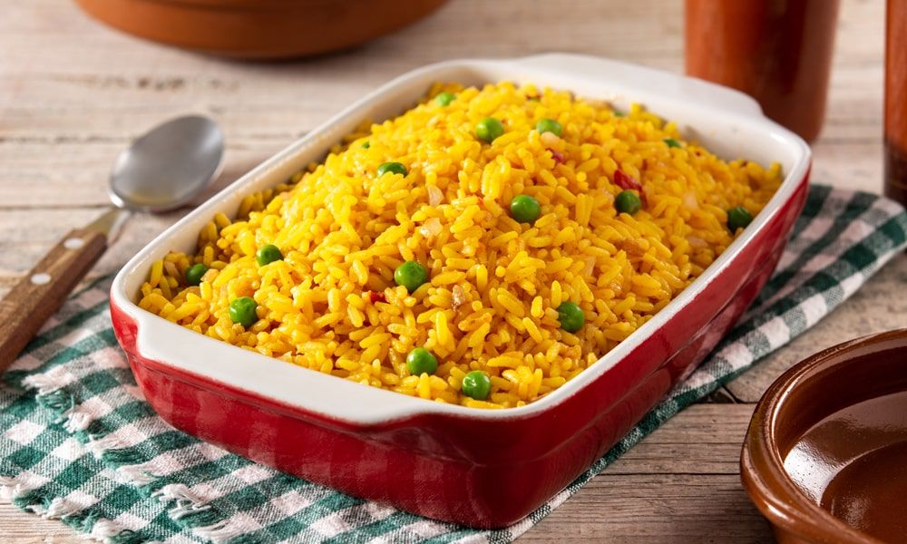 Receta de arroz mexicano, una preparación tradicional.